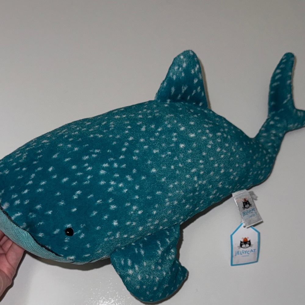 NWT Jellycat Godfrey white shark Plush